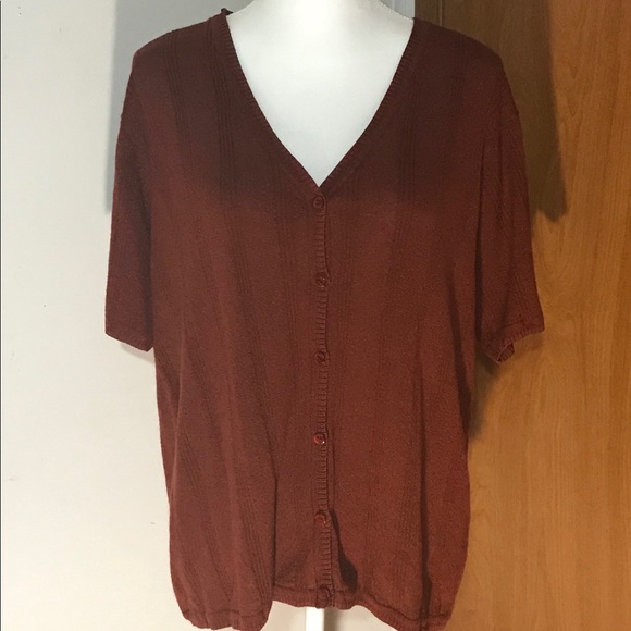 Kathie Lee Collection Sweaters - Kathie Lee short sleeve cardigan